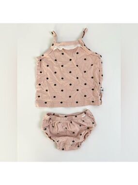 🩵 4/$20 Merebe Two-Piece Polkadot Pink Baby Girl  Set‎